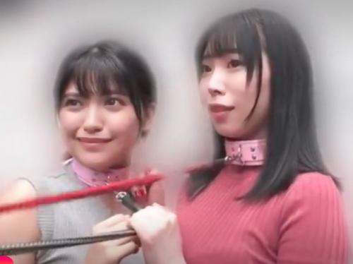 【強烈M女/野外遊戯】「あうっ…脚舐めてぇ！ヘンになるぅ！」首輪付きで弄ばれ狂うM女と乳首愛撫の惨状www