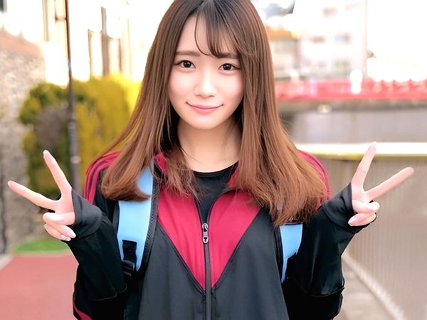 ＜素人ナンパ＞人生初の”杭打ち騎乗位”企画で何度も痙攣するエロ貧乳JD！デカチン素股で発情した競泳水着に連続中出し＜筋肉＞