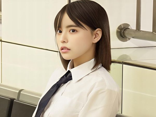 【隠し撮り】色白清楚なスレンダー美少女JKが学校帰りに”電車痴漢”＆パンチラ盗撮…中出し強姦！昏睡状態を夜這いレイプ…
