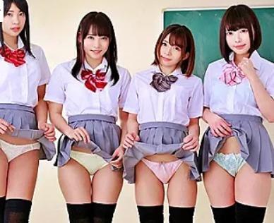 枢木あおい｜アウロリ少女×ハーレム学園｜ひよこJKが教頭先生の生ちんぽを、寄ってたかってシゴいちゃう♡ 枢木あおい,高杉麻里,麻里梨夏,五十嵐星蘭