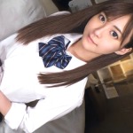 【素人】「んっ//イッちゃう//」可愛い女子大生が制服コスプレ！10代の美少女が生セックスで若マンコに中出しされる！