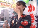 友達と夏祭り帰りの浴衣美女を口説き野球拳！ゲームに負けたら脱がされて裸にされてデカチン男と赤面羞恥の中出しセックス！